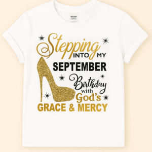 September Birthday T-Shirt – God’s Grace & Mercy | Parkin Shirts