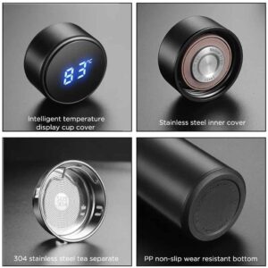 Personalized 500ml Temperature Vacuum Flask – Custom Name Stainless Steel Insulated Bottle